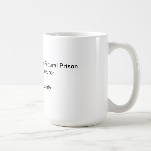 Mug Souvenir fédéral MU de prison de la Floride de (Droite)