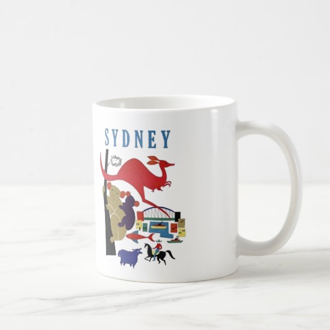 Mug Souvenir mignon de voyage d'amusement de Sydney (Droite)