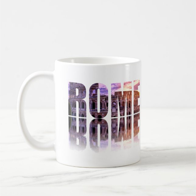Mug souvenir texte Rome (Gauche)