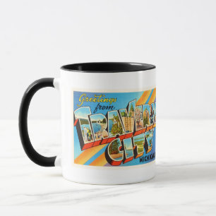 Mug Souvenir transversal de Vintage voyage du Michigan