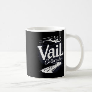 Mug Souvenir Vintage de Ski Extérieur Cool Visite Vail