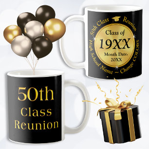Mug Souvenirs de Réunion de 50 ans. Changer les couleu