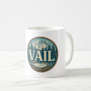 Mug souvenirs d'été vintage Vail colorado extérieur