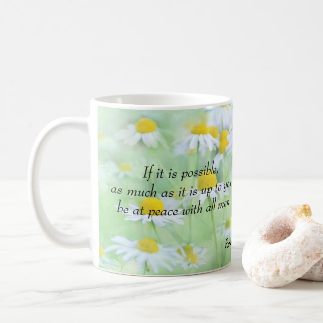 Mug Soyez à la paix avec entièrement le 12h18 de (Avec donut)