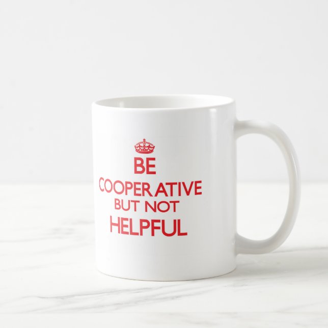 Mug Soyez coopératif (Droite)