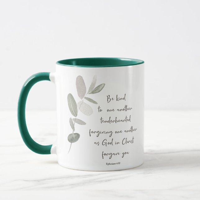 Mug Soyez doux minimaliste botanique (Gauche)