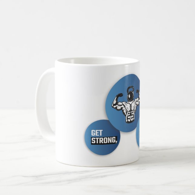 Mug Soyez forts, n'abandonnez pas (Devant gauche)