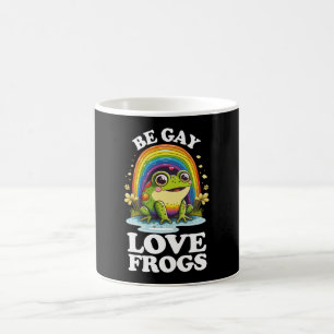 Mug Soyez gay, aimez les grenouilles, drôle de fierté
