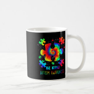 Mug Soyez Gentil Pièces de Puzzle Tie Dye Sensibilisat