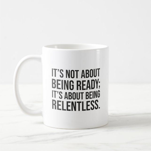 Mug Soyez implacable - Motivation du succès (Gauche)