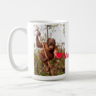 Mug Soyez ma fan d'orang-outan de Valentine