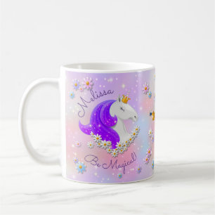 Mug Soyez Magique Violet Unicorne Princesse Sparkle