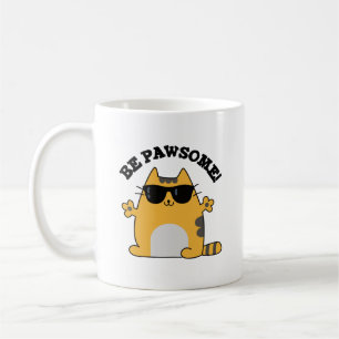Mug Soyez Pawsome Funky Awesome Chat Pun