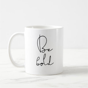 Mug Soyez police noire audacieuse