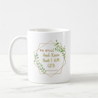 Mug "Soyez toujours et sachez que je suis Dieu" Écritu