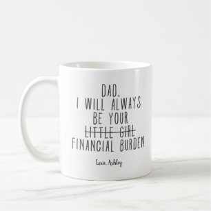 Mug Soyez toujours votre fardeau financier drôle Café
