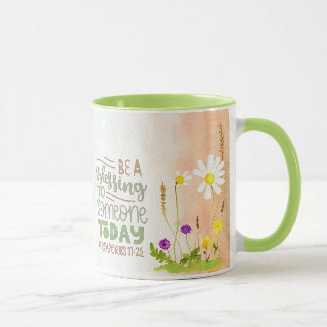 Mug Soyez une bénédiction pour quelqu'un aujourd'hui P (Droite)
