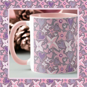 Mug Soyez Unique En Motif Rose/Violet