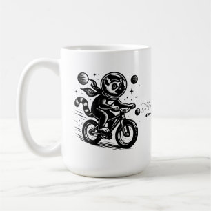 Mug Space Lemur Astronaut Riding Bicycle - Madagascar 