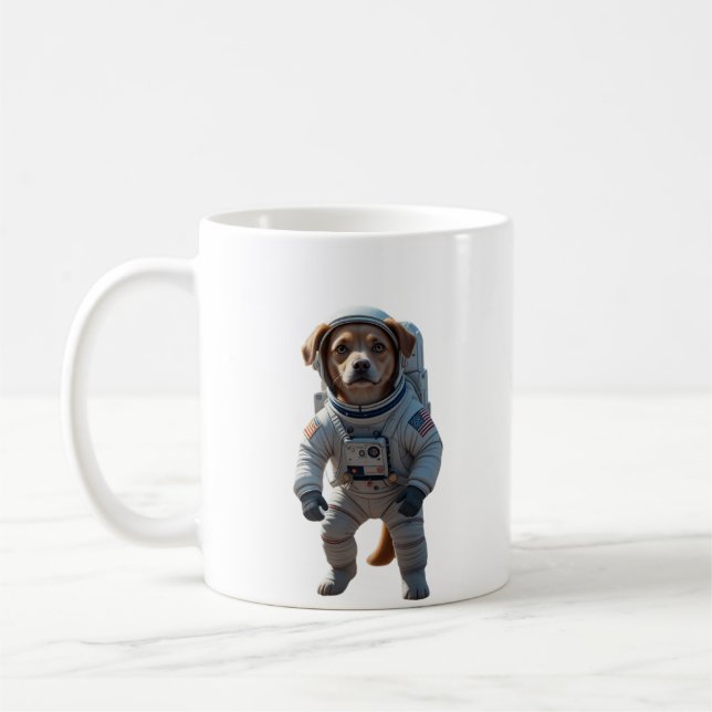 Mug Space Pup : Sortez de ce monde ! (Gauche)