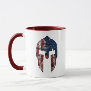 Mug Spartiate américain de style de grognement