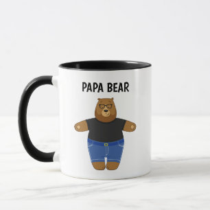 Mug spécial cadeau de fête des pères Ourson Papa M