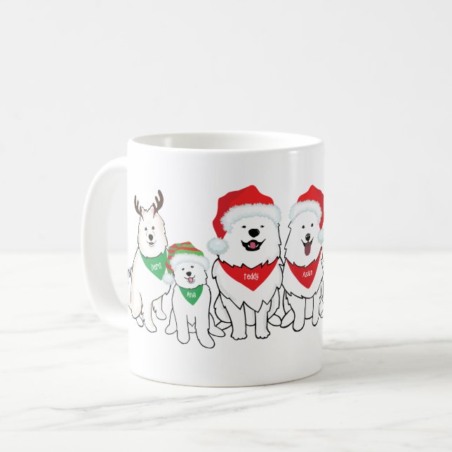 Mug Special edition design featuring Aslan the samoyed (Devant gauche)
