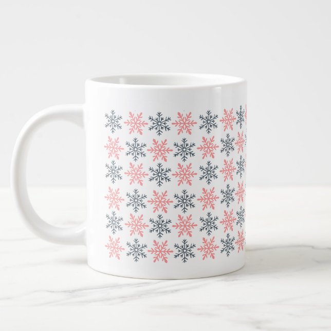 Mug Spécial Flocon de Neige d'Hiver (Gauche)