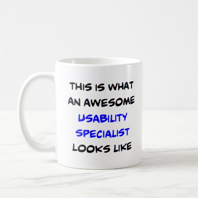Mug spécialiste de la convivialité, génial (Gauche)