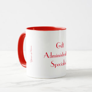 Mug "Spécialiste de l'administration des cadeaux"