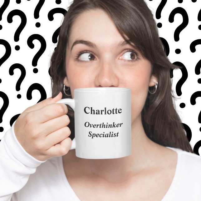 Mug Spécialiste de Overthinker White (Créateur téléchargé)