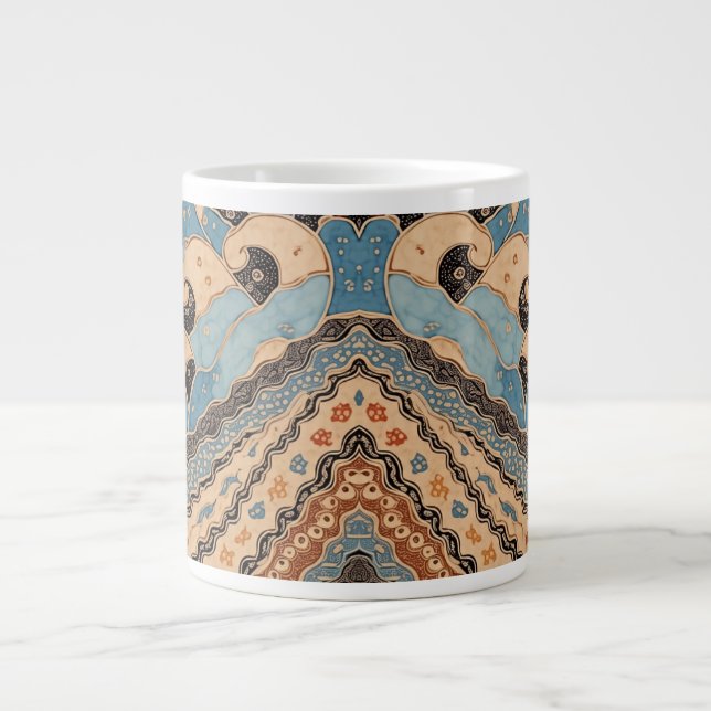 Mug Spécialité Batik Océan Bleu (Devant)