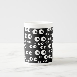 Mug Spécialité Yeux Blancs/Fond Noir
