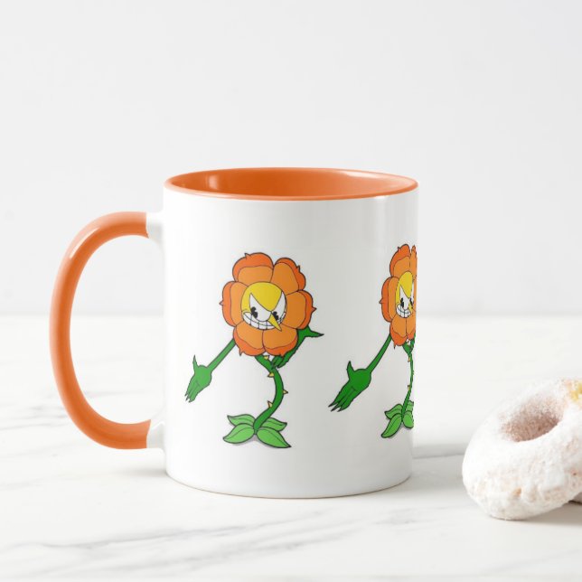 Mug Spectacle de la tête de lit - Carnation de cagney  (Avec donut)