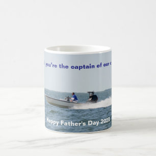 Mug Speed Bateau Capitaine Fête des pères Papa Café Mu
