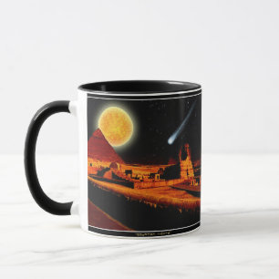 Mug Sphinx & Lune sur égyptienne Giza Pyramides Cadeau