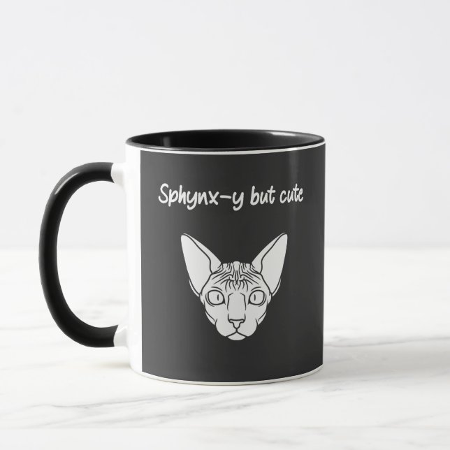 Mug Sphynx-y mais mignon pour chaque Amoureux des chat (Gauche)