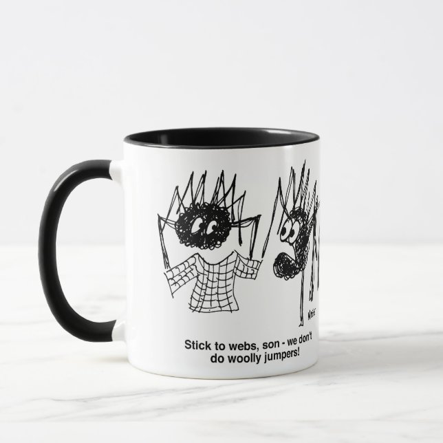 Mug Spider Makes a Jumper Instead of a Web (Gauche)