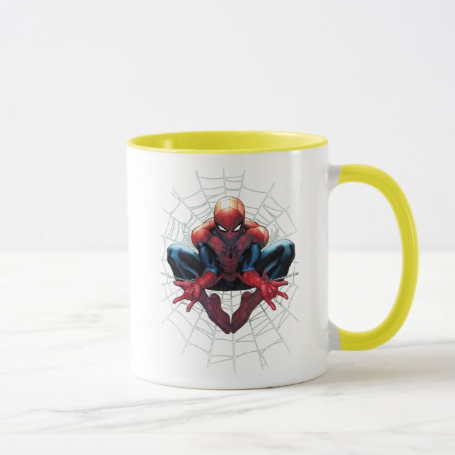 Mug Spider-Man | Assis Dans Un Web (Droite)