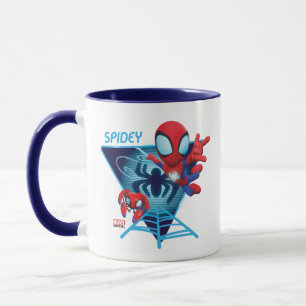 Mug Spidey et les toiles lumineuses de TRACE-E brillen