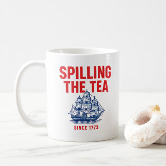 Mug Spilling The Tea Depuis 1773 Juillet Enseignant D'