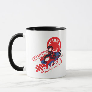 Mug Spin conduisant son Techno-Racer
