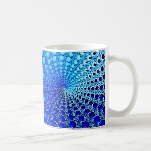 Mug Spirale bleue d'huître (Droite)