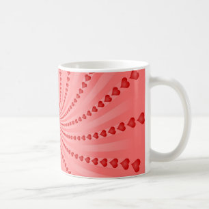 Mug Spirale de coeurs : Illustration de vecteur :