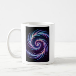 Mug Spirale de Lumière Cosmique Art Galactique Abstrai
