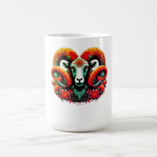 Mug Spirit Ram - Floral Horns & Earth Wisdom