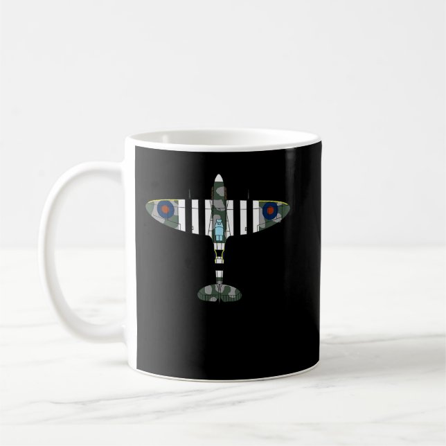 Mug Spitfire Icone Guerre Mondiale II avion britanniqu (Gauche)