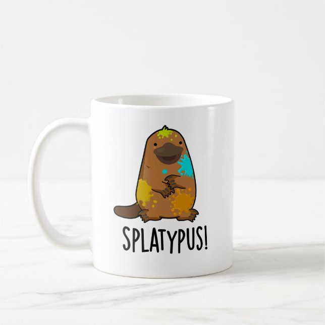 Mug Splatypus drôle Animal Platypus Pun (Gauche)