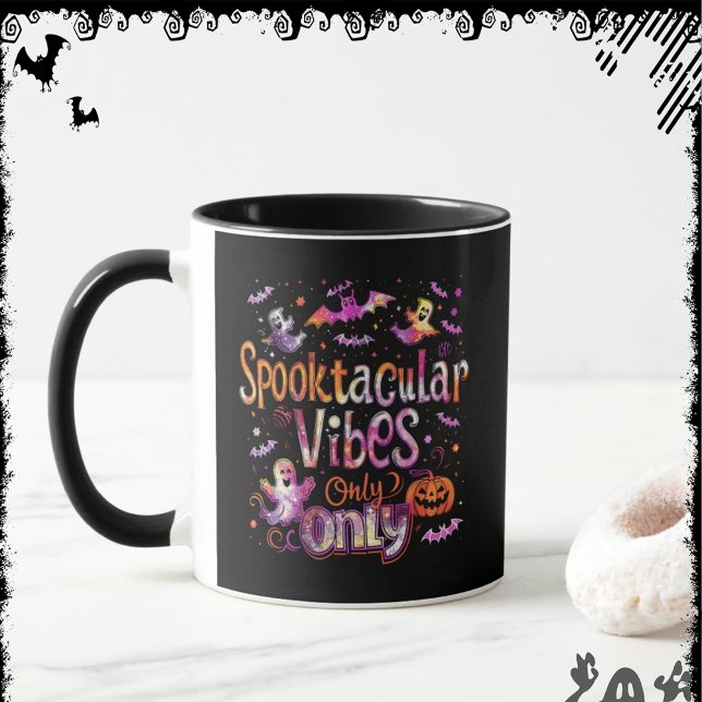 Mug Spooktacular Vibes Only | ExDesigner | Halloween (Créateur téléchargé)
