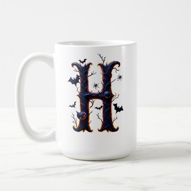 Mug Spooky Letter H Men (Gauche)